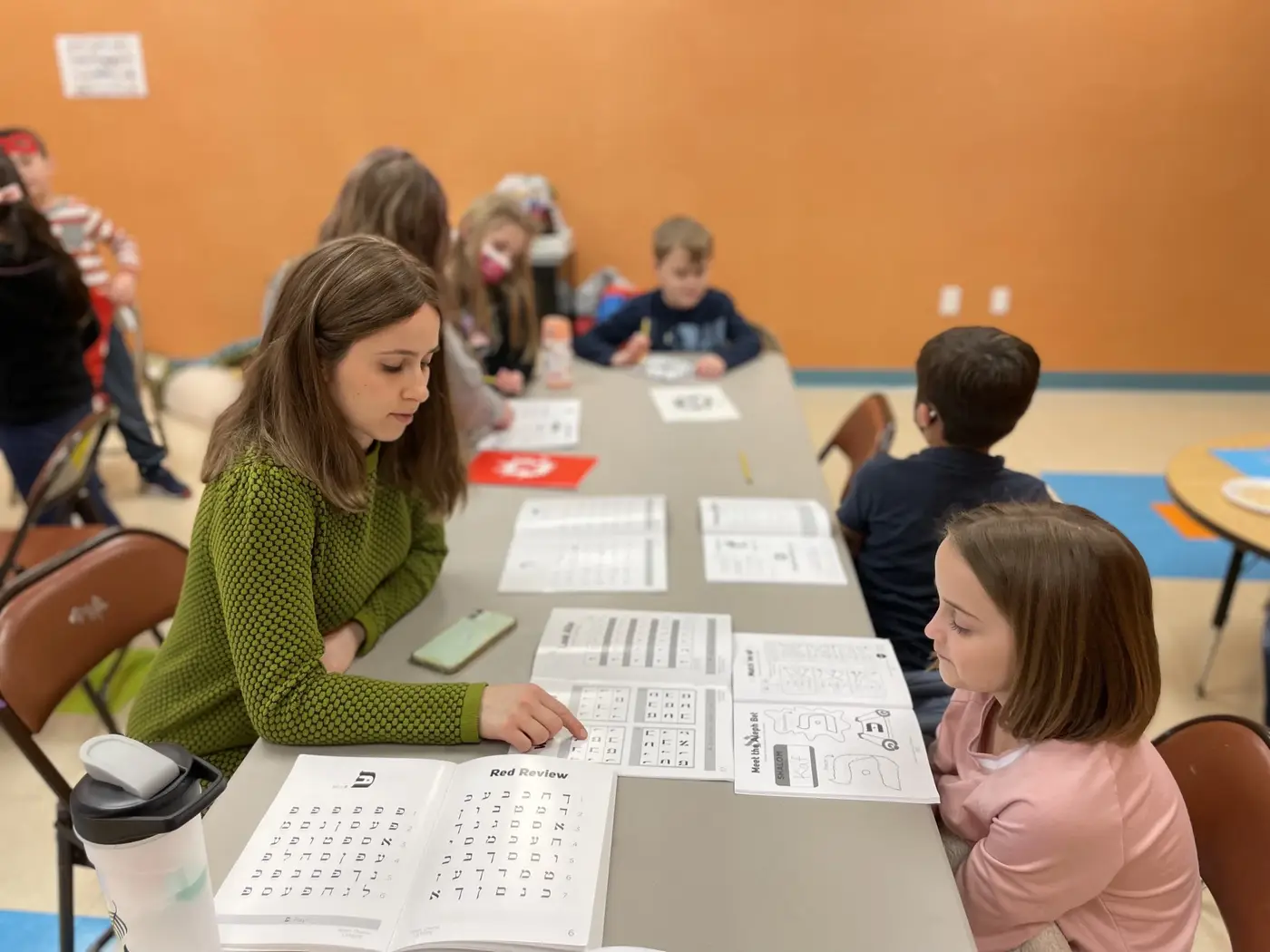 Practicing Alef Bet AT Hebrew School
