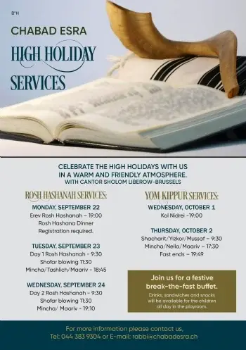High Holiday Services at Chabad Esra