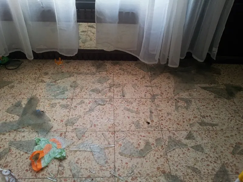 Damage and destruction at the Chabad homes