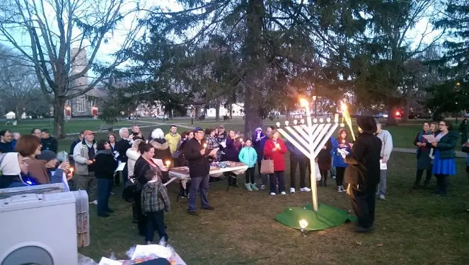 Guilford Green on the sixth night of Chanukah Date: Sunday December 17th Time: 4:30 PM
