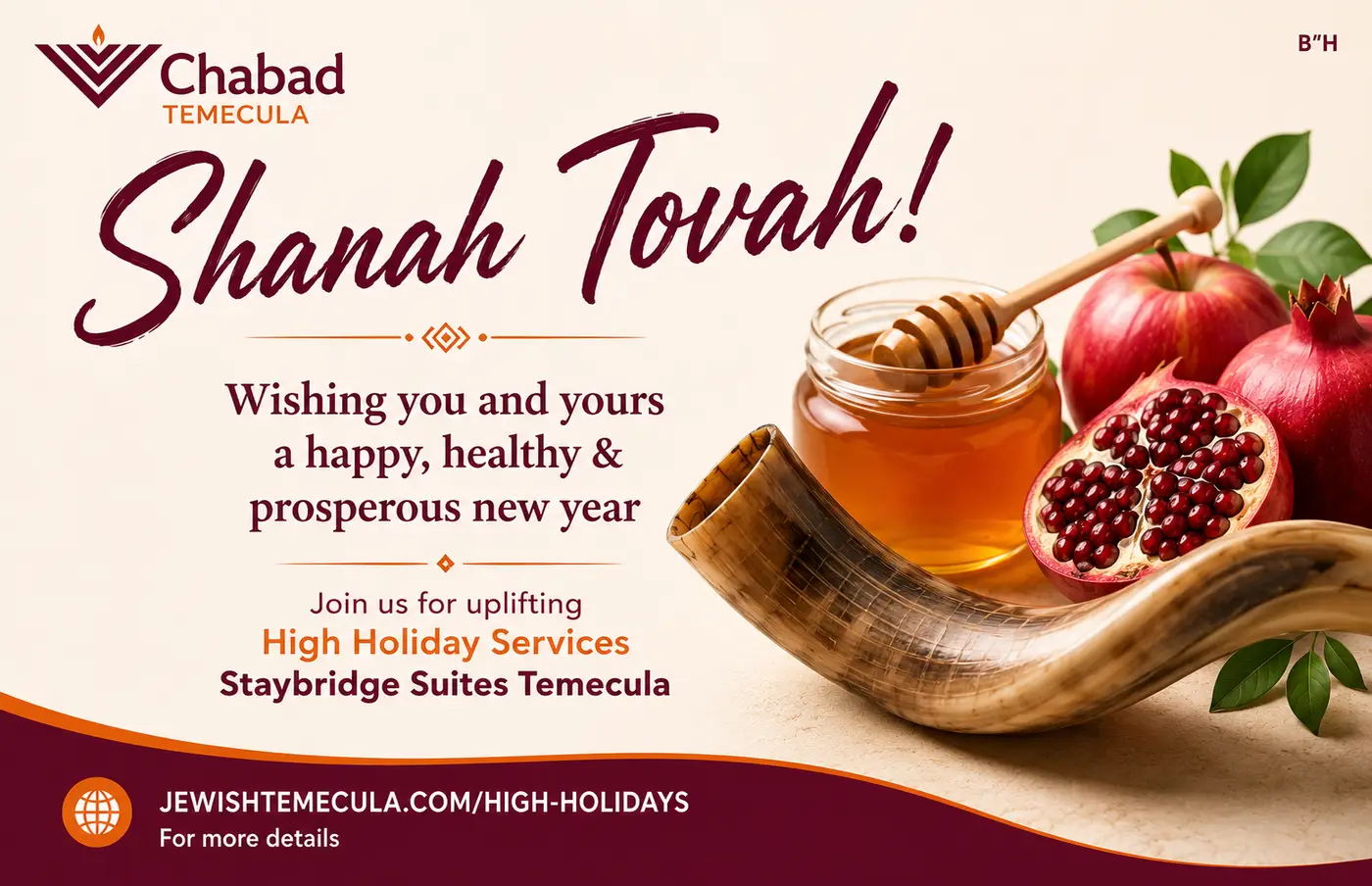 RSVP Now High Holiday Donation Rosh Hashanah Day 1 Sep 12 Rosh Hashanah Day 2 Sep 13 Yom Kippur Sep 20-21