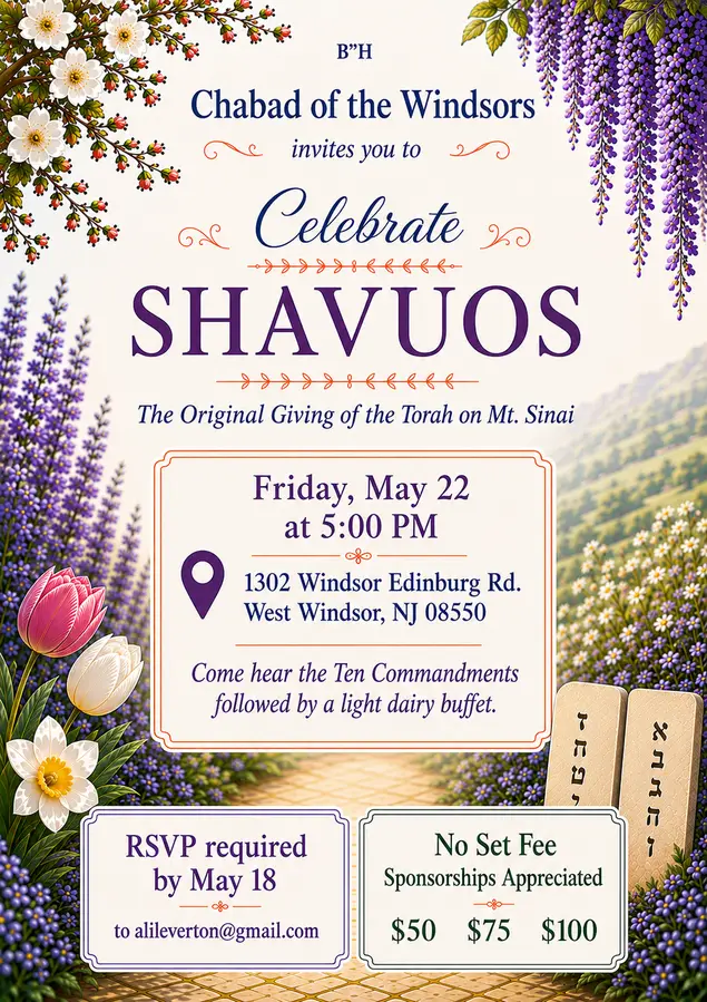 Shavuot 2026 - 5786 Info