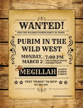 Purim in the Wild West Party