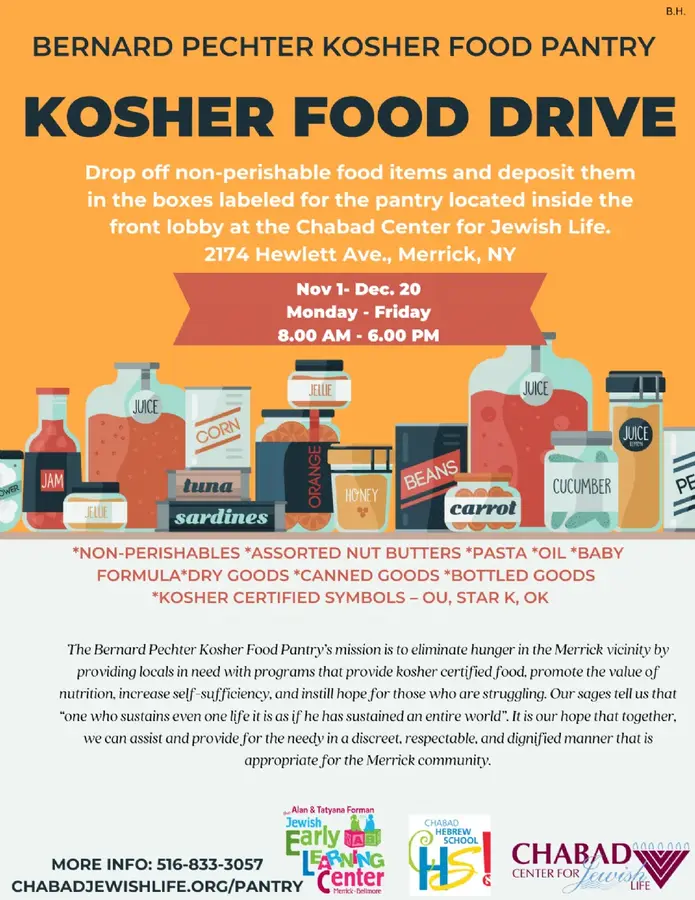 Bernard Pechter Kosher Food Pantry Sample Subtitle