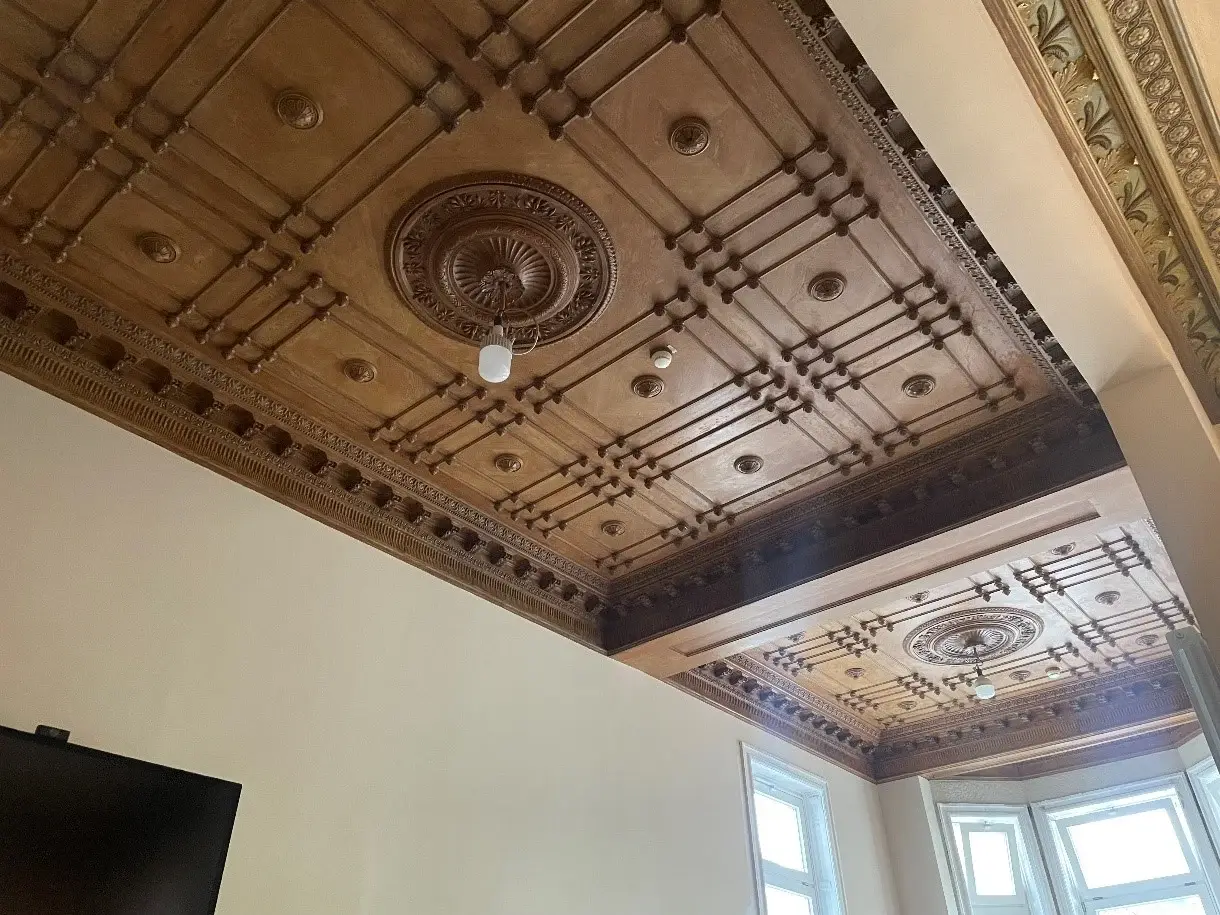 Decke kleiner Saal Decke kleiner Saal in Arbeit