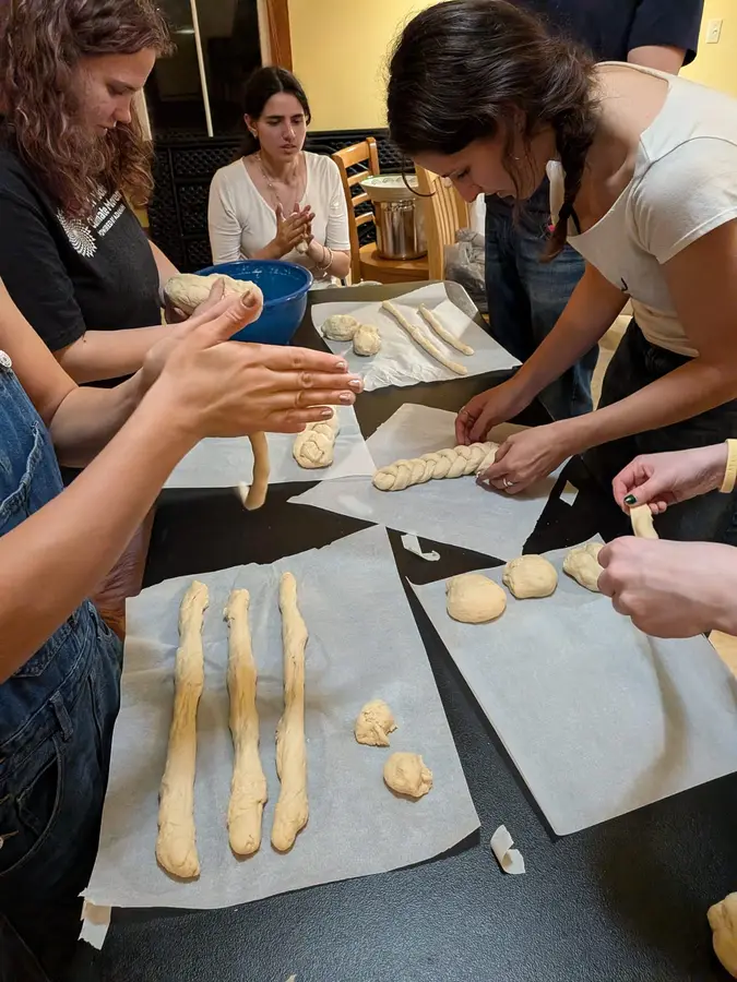 Braiding Challah