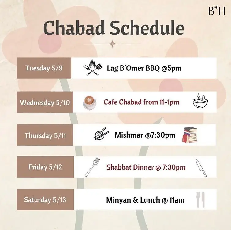 Here is our schedule for the week! Can’t wait to see you all! 😎😍
