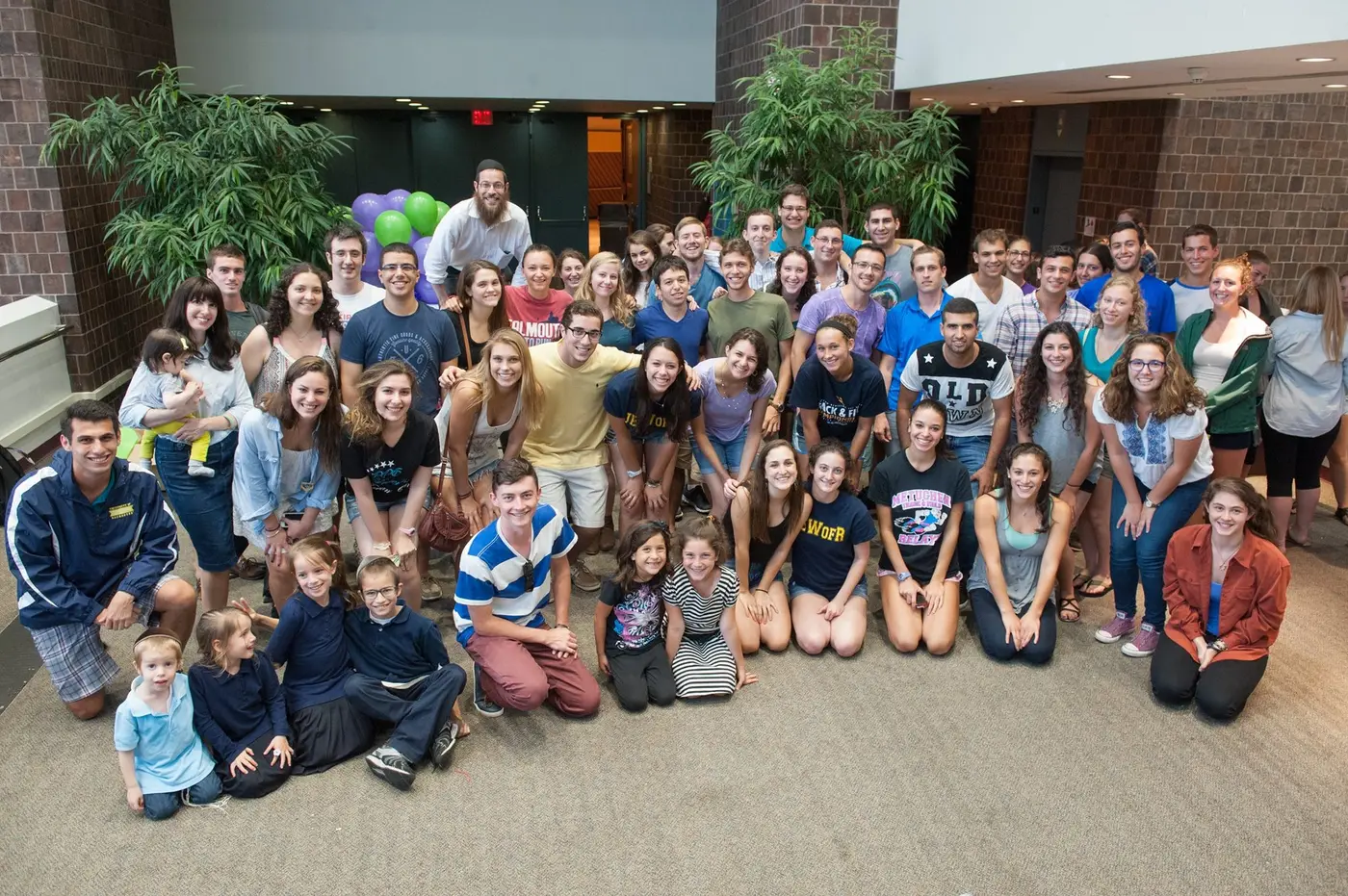 Students at a Chabad event