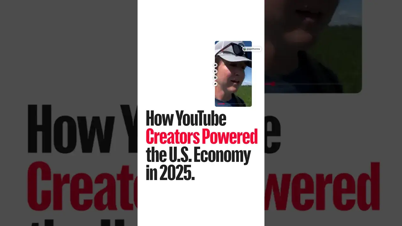 YouTube‬'s 2025 Impact: $60B to U.S. GDP & 540K FTE jobs