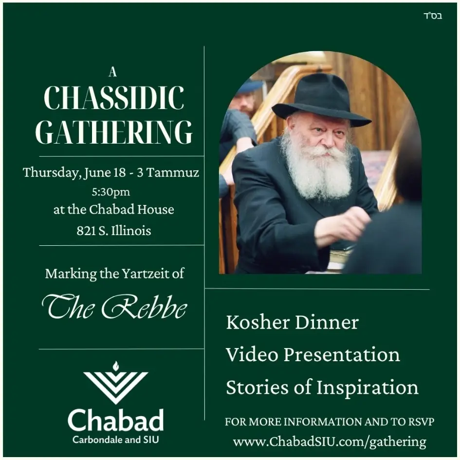 Join us for a meaningful 3 Tammuz gathering as we reflect on the life, teachings, and lasting influence of the Rebbe.
