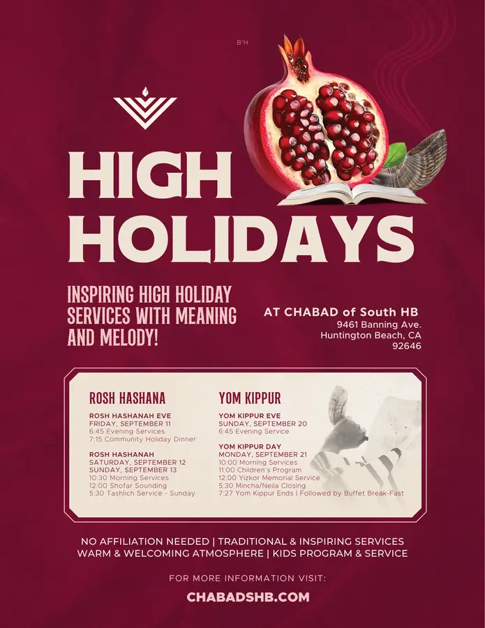 High Holidays 2026