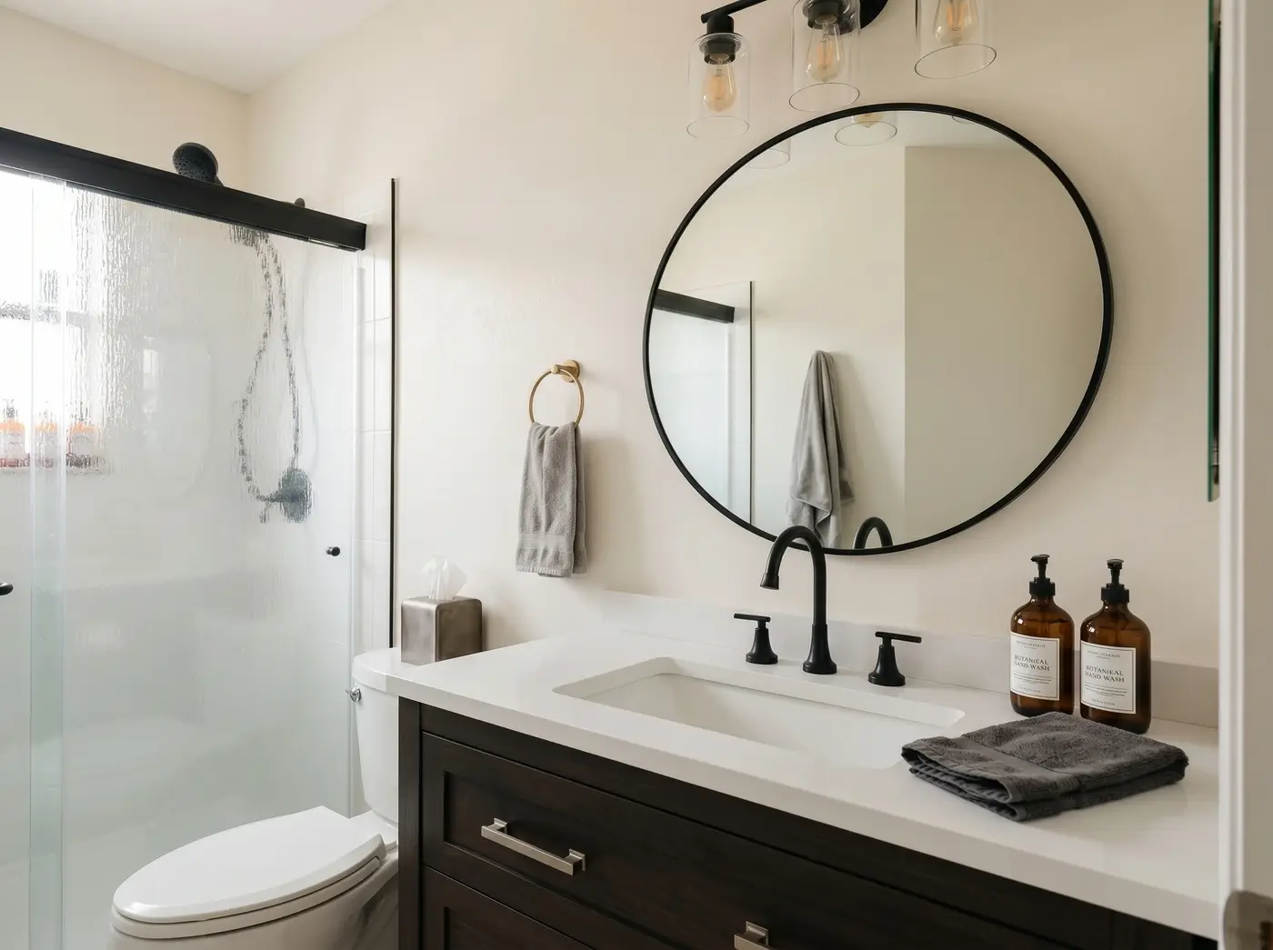 Clean full bathroom