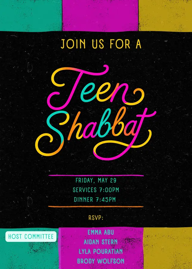 Teen Shabbat!
