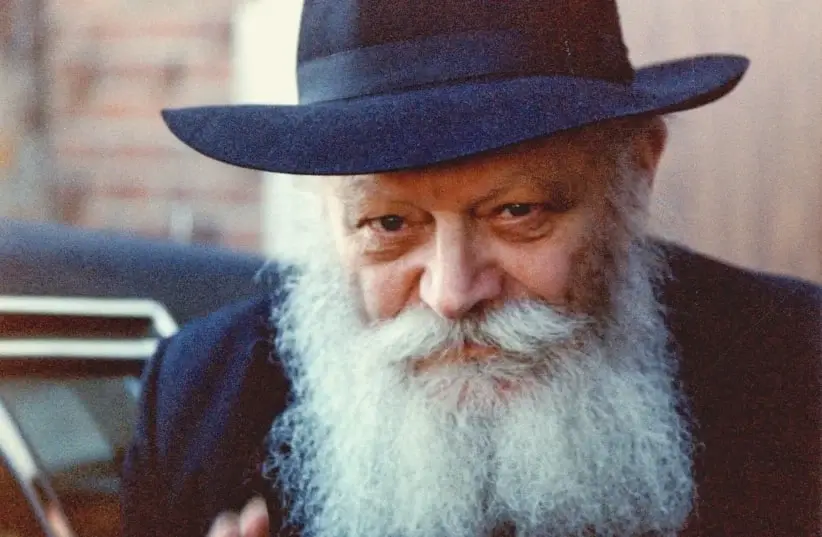 Pictured: Rabbi Menachem Mendel Schneerson, of blessed memory.
