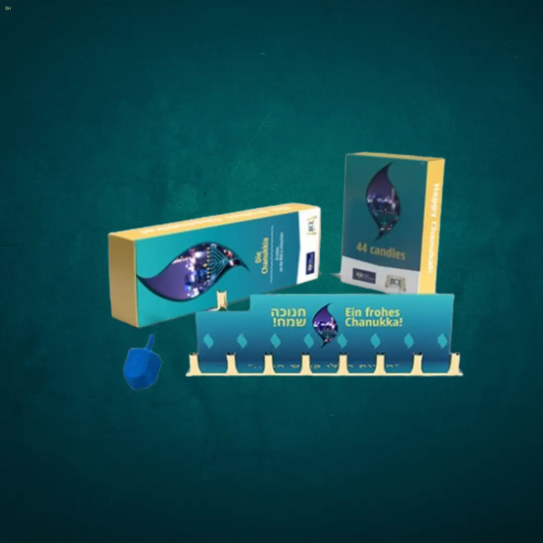 Chanukah Menorah and Candle Kit