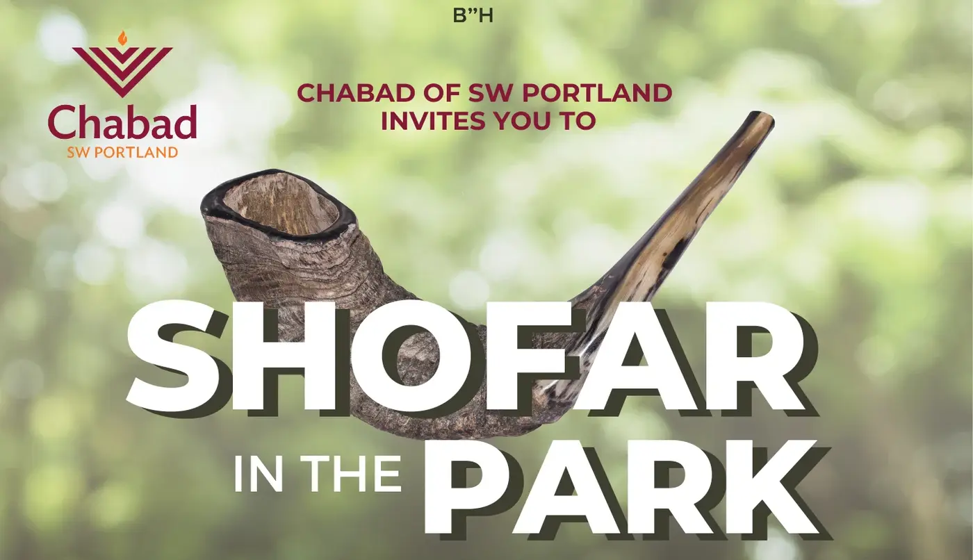 Chabad SW Portland Judaism Done Joyfully High Holidays Shofar in the Park