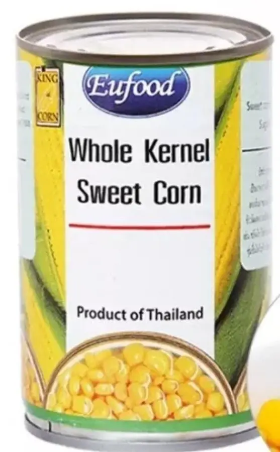 Eufood Whole Kernel Corn Made in Thailand Kashrut: TKS