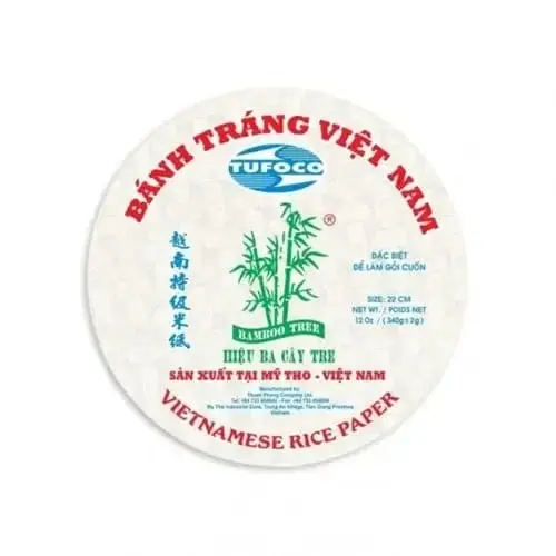 Tufoco Rice Paper Made in Vietnam Kashrut: Kof-K