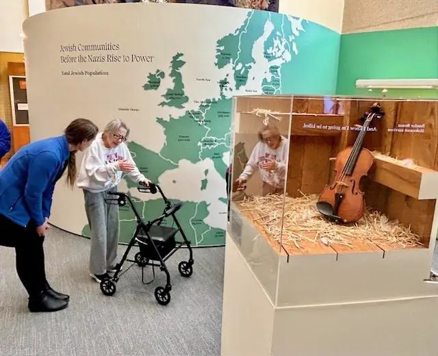 Visiting the Violins of Hope exhibit at Jewish Museum MKE
