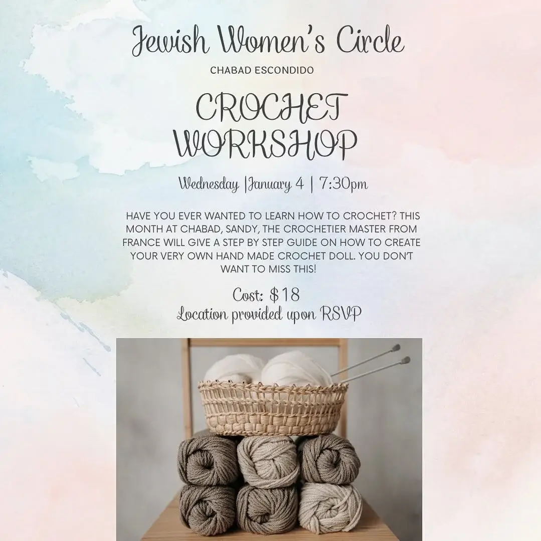 THERE’S ALWAYS SOMETHING HAPPENING AT CHABAD ESCONDIDO