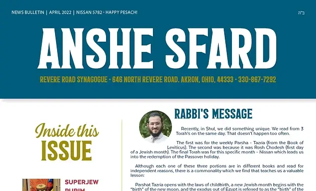 Pesach 5782-2022 April 2022 Read Here