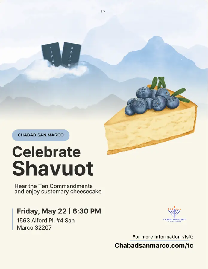 Celebrate Shavuot with the Chabad San Marco community!