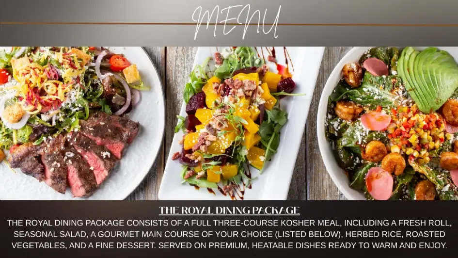 Royal Dining Package - Grilled Salmon Fillet $85