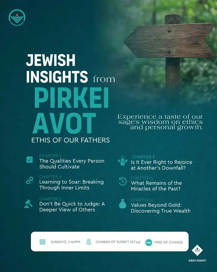 Ethics of Our Fsthers (Pirkei Avot)
