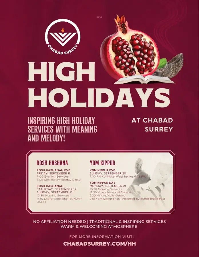 Join High Holiday Services!